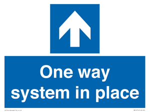 One way system in place